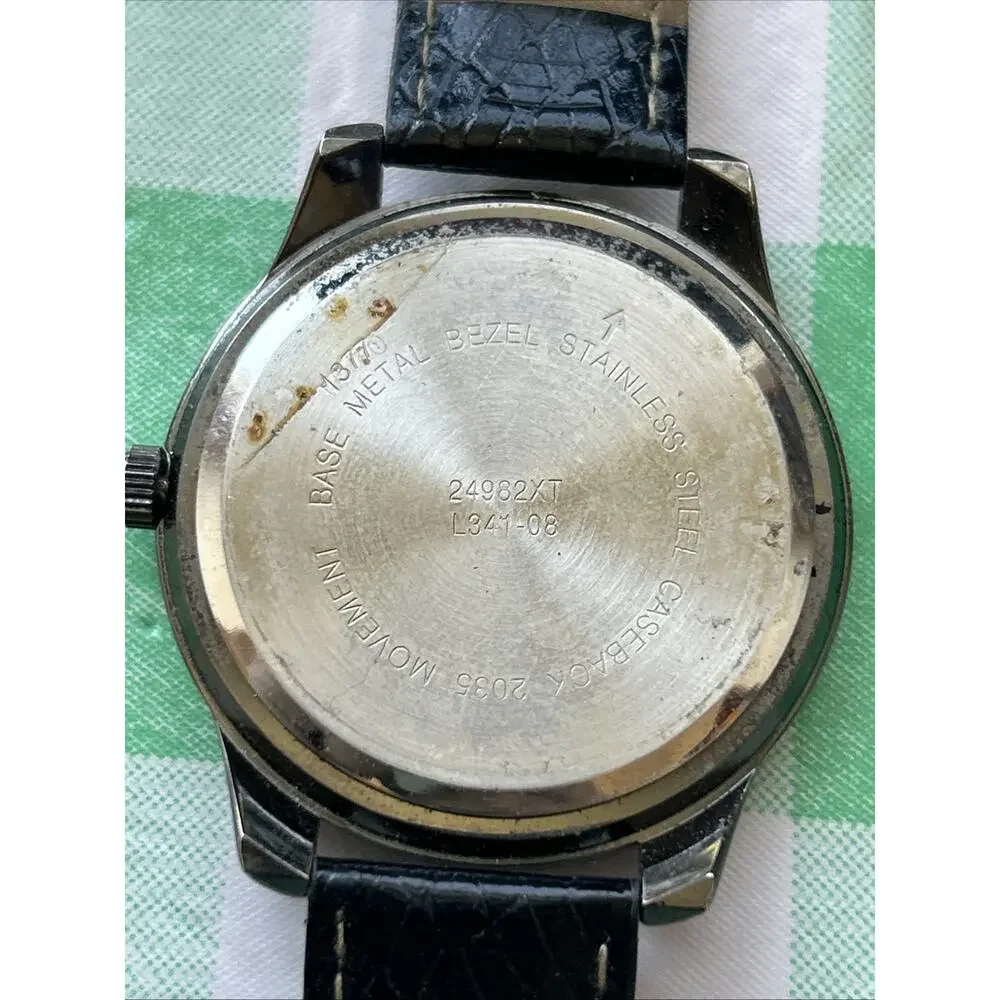 Dark Silver Tone Black Dial And Band Women’s Quartz Watch